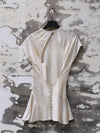 Mutedance 25 Spring/Summer Flower-dyed Short-sleeved Tunic Top MD-MD25SS11-HOARY MD25SS09